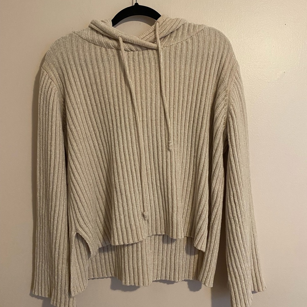 Neely Cozy Cream Ribbed Women's Sweater
